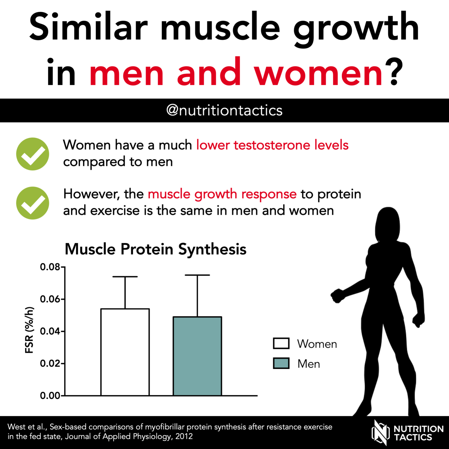 Similar muscle growth in men and women?